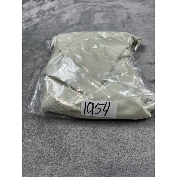 Gymshark Crop Top Women Medium Yellow Seamless Long Sleeve Thumb Holes Workout - Picture 9 of 9